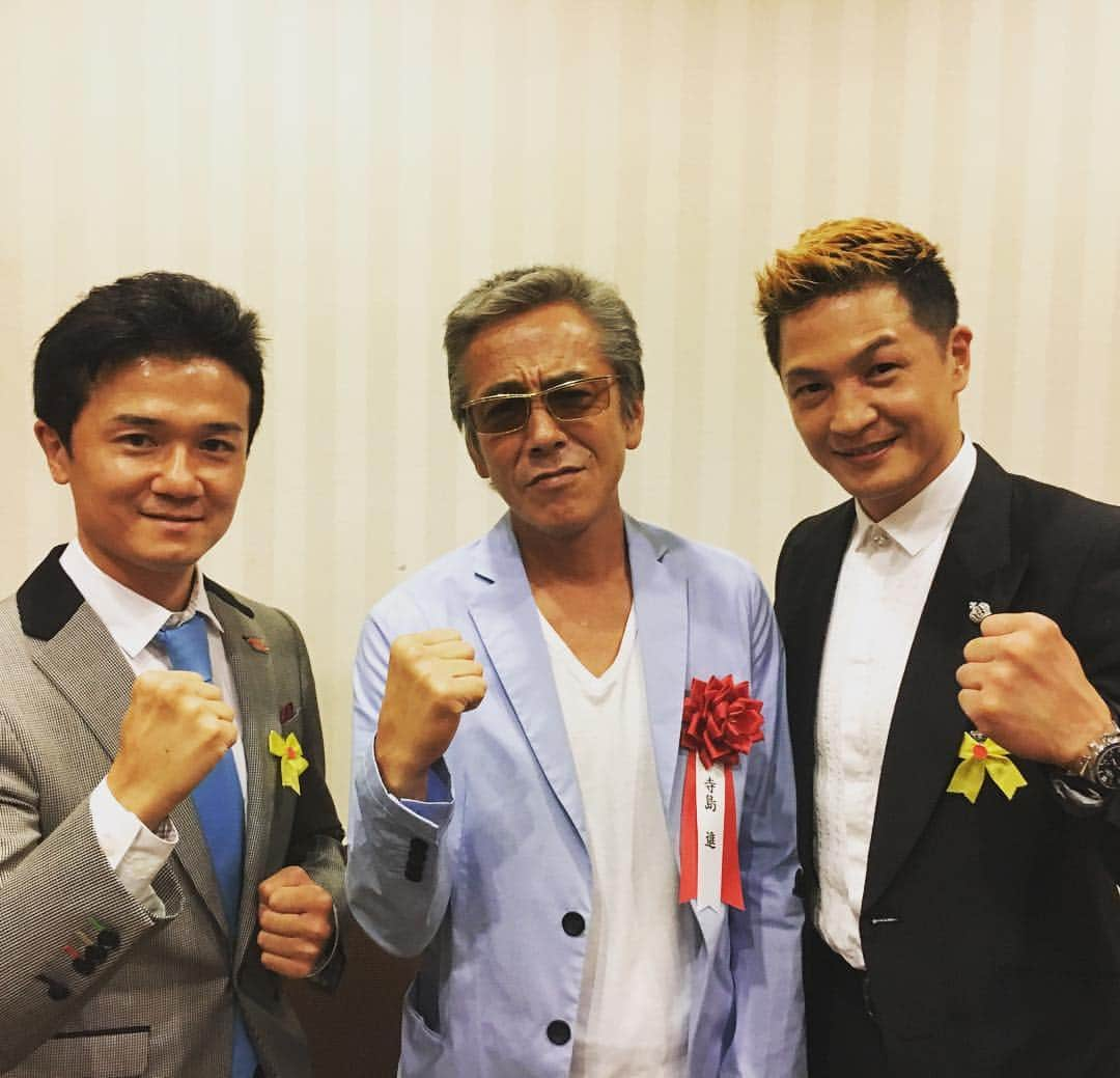 木村悠さんのインスタグラム写真 - (木村悠Instagram)「俳優の寺島進さんと、 佐藤ハルク修チャンピオン！ い、イカツイぜ。。。 #佐藤修 #寺島進 #木村悠 #山中慎介 #boxing #boxer #俳優 #チャンピオン #champ #ボクシング」7月6日 16時11分 - kimura.yu