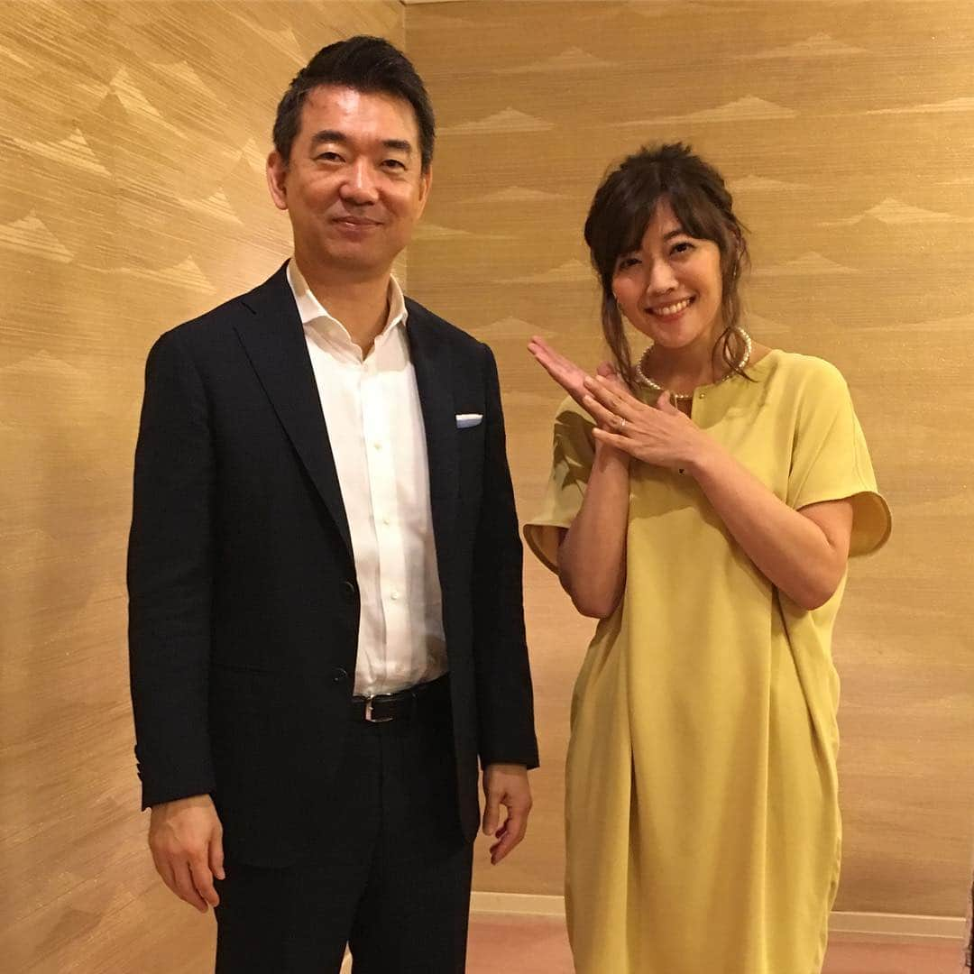 海保知里さんのインスタグラム写真 - (海保知里Instagram)「昔「サンデー・ジャポン」でお世話になった橋下徹さんと大阪のお仕事でお会いできました！すごく久しぶりで懐かしくて、、嬉しくなりました😃 #橋下徹 さん #サンデージャポン #あれ以来の再会 #あれとはなんでしょう #海保知里」7月6日 16時28分 - chisato_kaiho