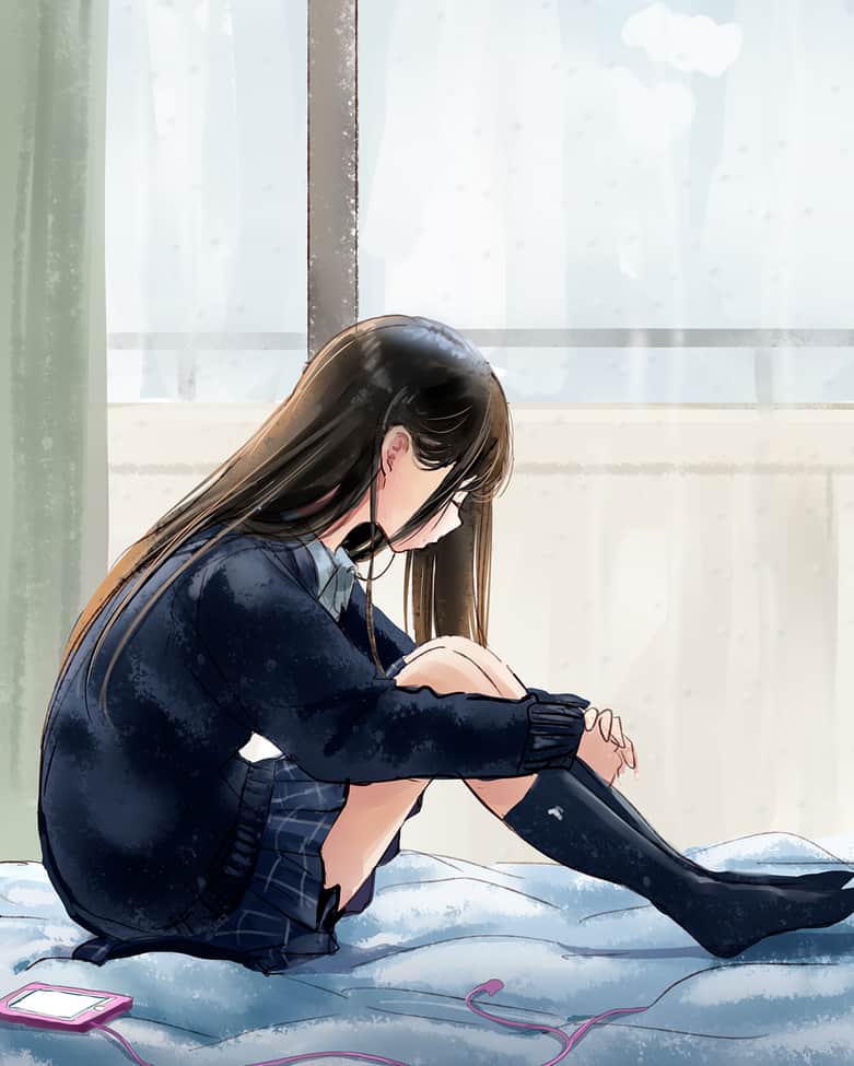 和遥キナさんのインスタグラム写真 和遥キナinstagram ひとりぼっち 青春女子高生 毎日jk企画 和遥キナ毎日jk企画 Jkブランド 青春 制服 Fjk Sjk Ljk イラスト イラストレーター イラストレーション 女子高生 高校生 描いてみた 絵