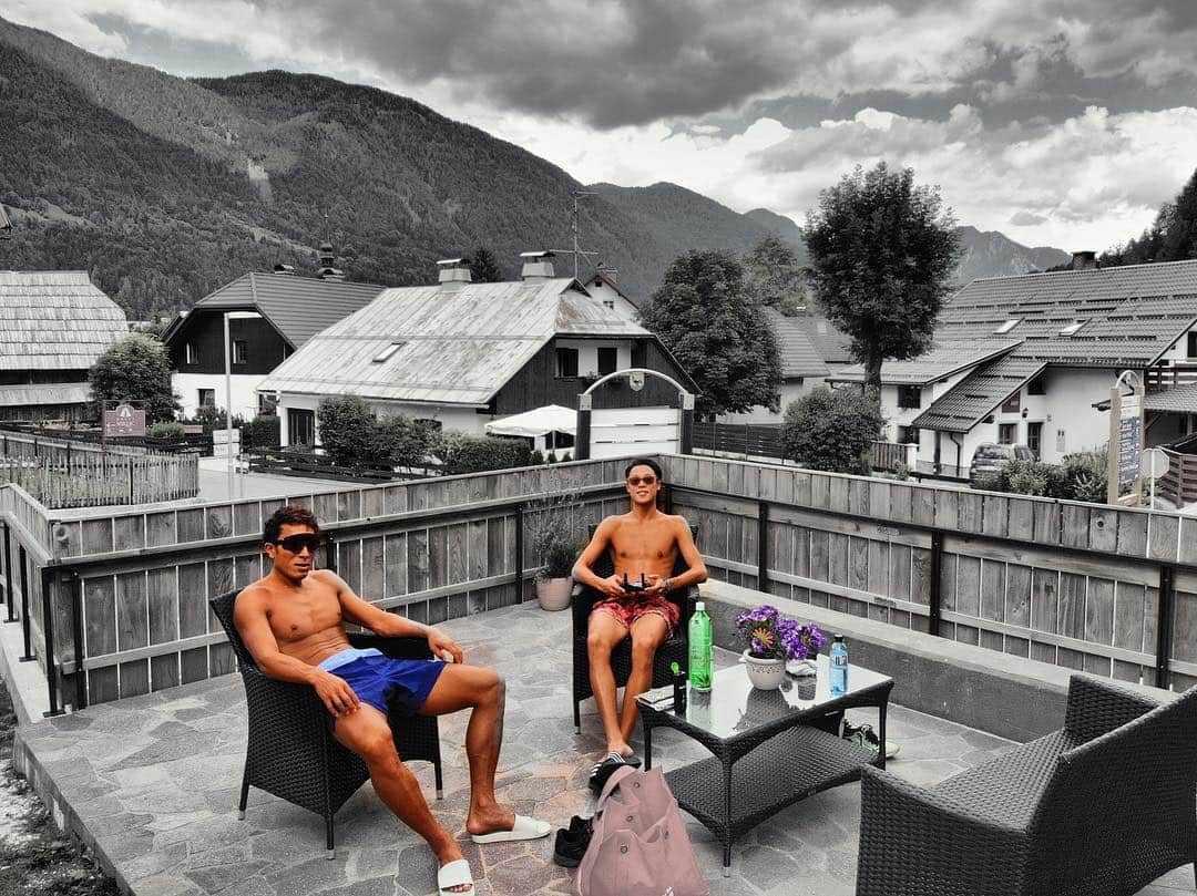 小林陵侑さんのインスタグラム写真 - (小林陵侑Instagram)「Good training & Refresh #天サロ #スキージャンプ #スロベニア」7月8日 3時09分 - ryo_koba