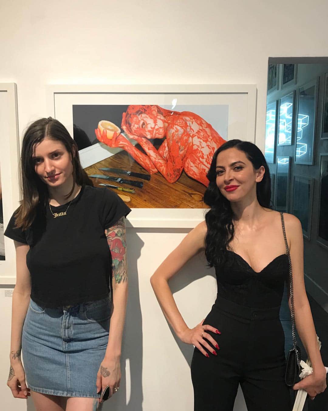 Dark Wavesのインスタグラム：「@itsblitzzz and @mutedfawn with a @mutedfawn photo of @itsblitzzz. Check her show out at @lethalamounts in LA」