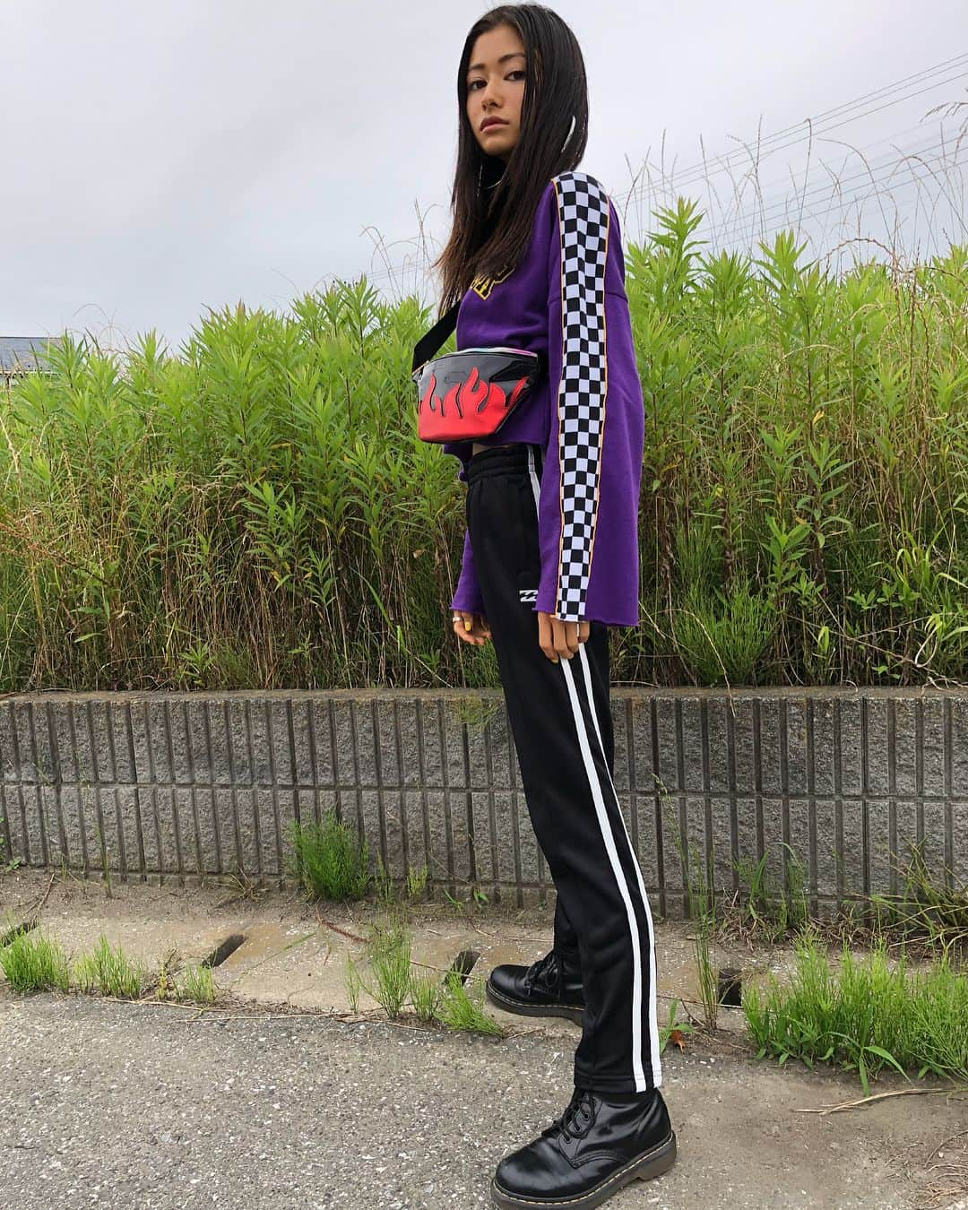 石丸乃晏さんのインスタグラム写真 - (石丸乃晏Instagram)「🐉💜🏁Today's fashion🏁💜🐉」6月14日 20時35分 - noan_ishimaru