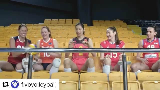 タチアナ・コシェレワのインスタグラム：「watch #VNL be part of the game 🏐❤️ @fivbvolleyball」