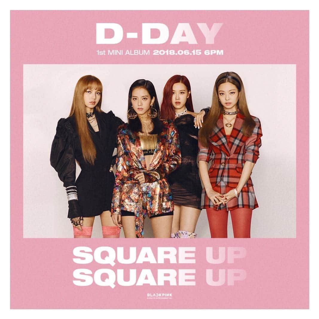 BLACKPINKさんのインスタグラム写真 - (BLACKPINKInstagram)「#BLACKPINK #블랙핑크 #THE1STMINIALBUM #EP #SQUAREUP #DDAY #20180615 #6PM #RELEASE #YG」6月15日 0時01分 - blackpinkofficial