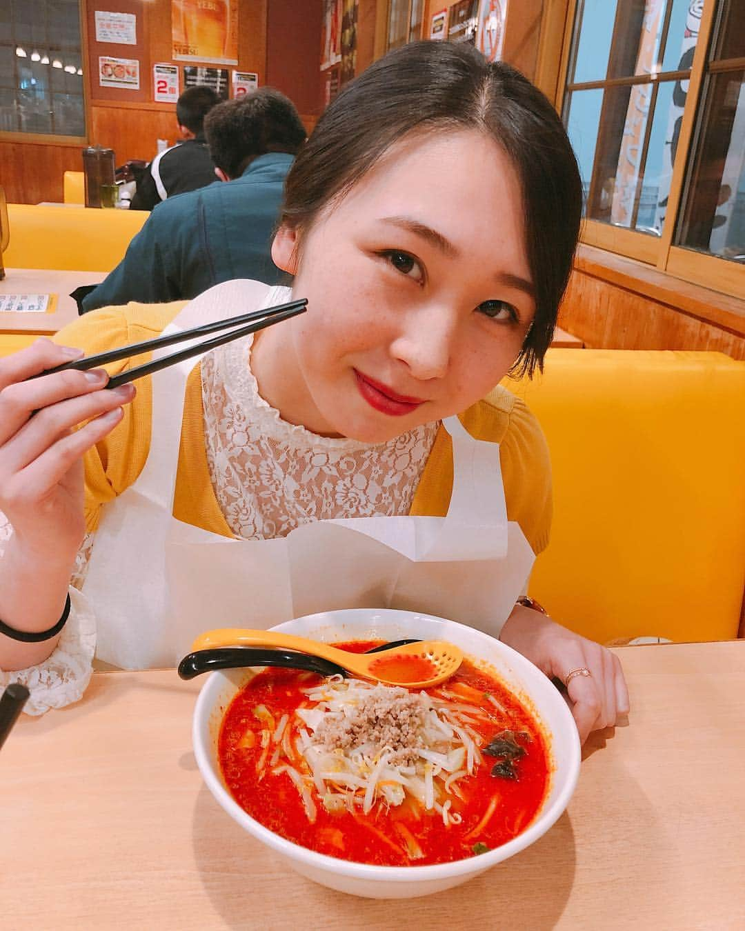 りんご娘さんのインスタグラム写真 - (りんご娘Instagram)「事務所の近くにあるラーメン屋さん@menya.marudai さん 次は5辛に挑戦します🌶🌶🌶🌶🌶 #ringomusume  #りんご娘 #マルダイ #辛いラーメン #今回は3辛 #弘前市ラーメン #りんご娘オススメのお店 @menya.marudai  @toki_ringomusume」6月15日 14時49分 - _ringo.musume.com_