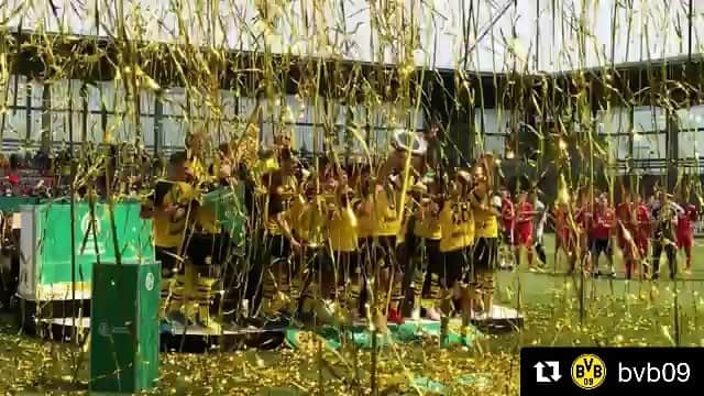 マルセル・シュメルツァーのインスタグラム：「Glückwunsch Jungs 👏🏼💪🏼😃 #bvb」