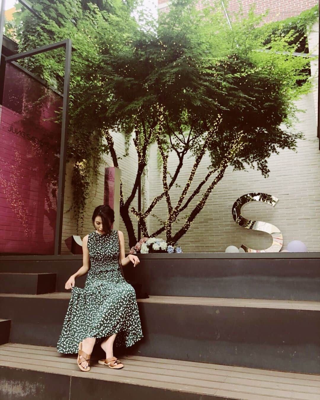吉田愛璃のインスタグラム：「お気に入りのワンピ👒」