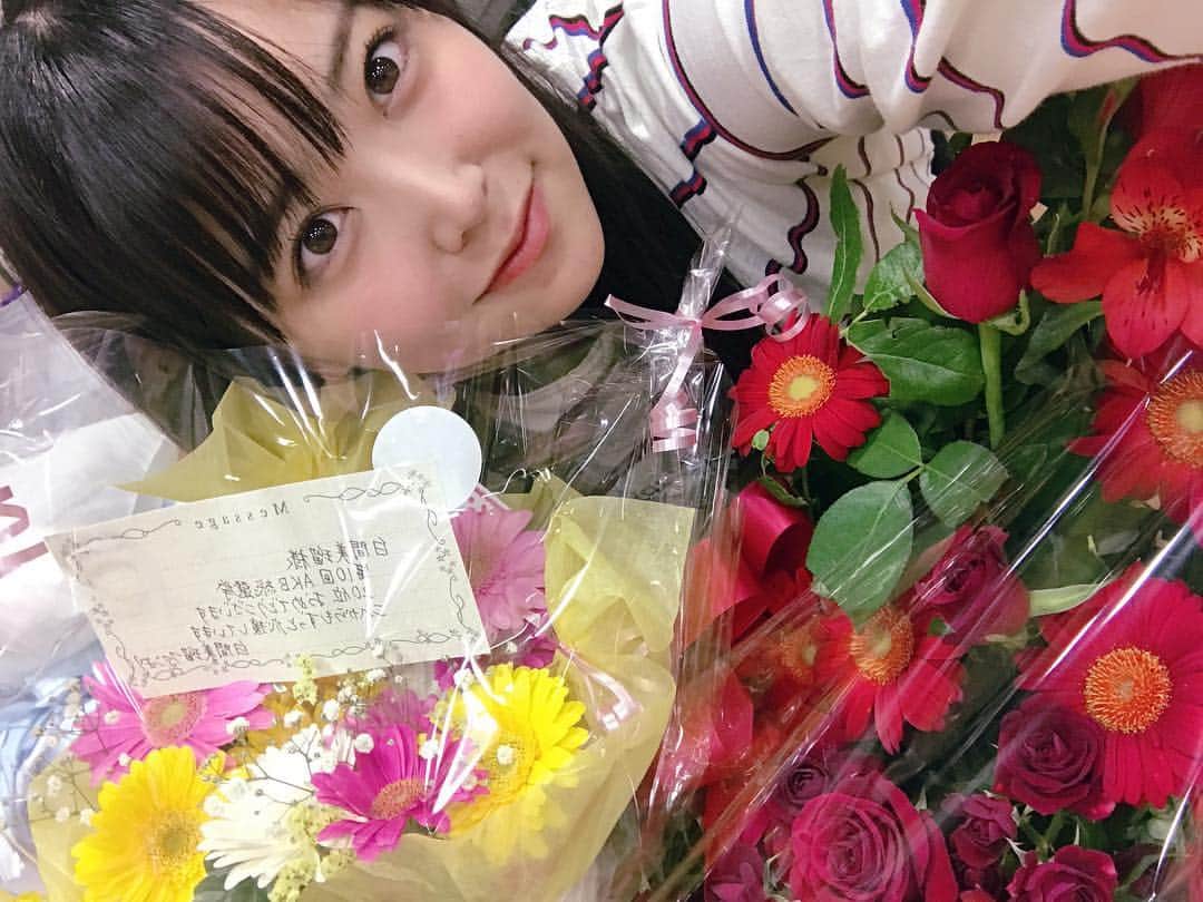 白間美瑠さんのインスタグラム写真 - (白間美瑠Instagram)「お花ありがとうございます😊」6月20日 22時42分 - shiro36run