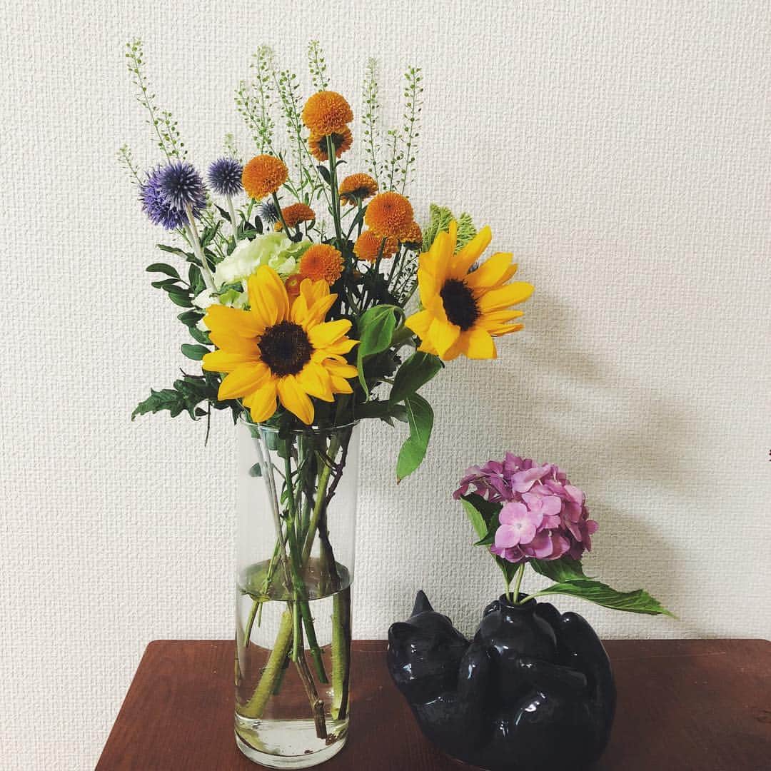 深川麻衣 さんのインスタグラム写真 - (深川麻衣 Instagram)「🌻💐🌸 舞台中、たくさん素敵なお花をいただいて、 家中が賑やかに！ ありがとうございます＊」6月20日 21時24分 - fukagawamai.official