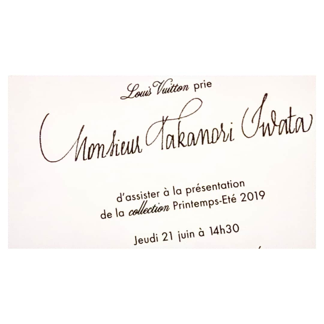 岩田剛典さんのインスタグラム写真 - (岩田剛典Instagram)「Thank you  for inviting me💐  @virgilabloh  @louisvuitton  #LVMenSS19 #LouisVuitton」6月21日 19時11分 - takanori_iwata_official