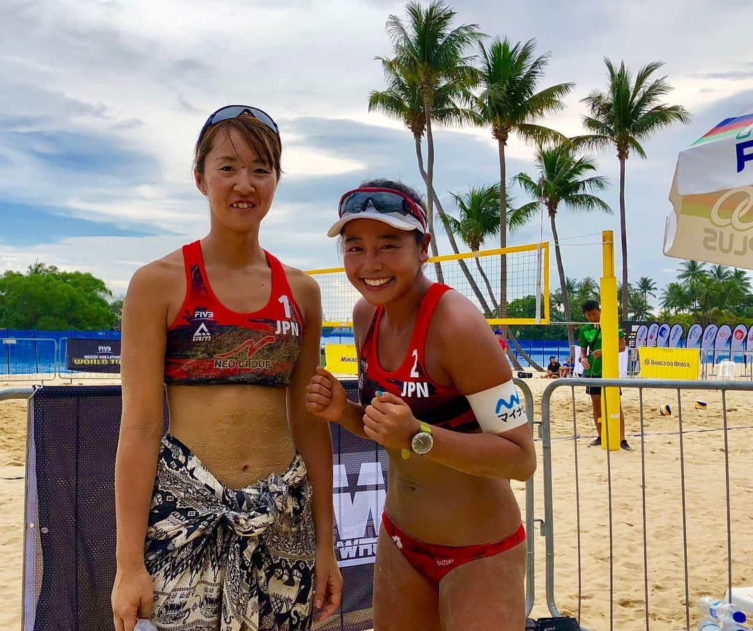 坂口佳穂さんのインスタグラム写真 - (坂口佳穂Instagram)「Fivb world tour 2star Singapore open🇸🇬 Today I won two matches. It is the main draw from tomorrow💪💪 予選2試合勝って明日からの本戦に繋げました！  #fivb#beachvolleyball#worldtour#Singapore#マイナビ#Cinecittà#adidas#essクロスボウ#坂口佳穂#鈴木悠佳子」6月21日 19時46分 - s_ka_ho