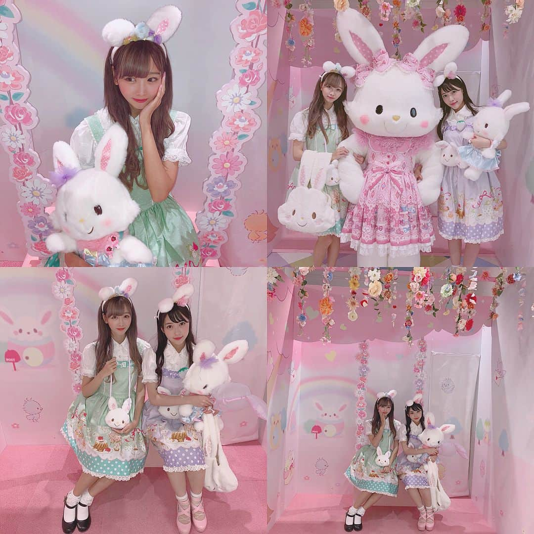 さきぼんさんのインスタグラム写真 - (さきぼんInstagram)「4階にはメルメルショップが登場してるよ🐰♡♡ メルメルドールをげっと▶◀*.゜♡ . イースターメニュー全部食べれてうれしかったー( *´꒳`*) かわいいフォトスポットがたくさんあるピューロイースターは6/27までだよ！ . . #サンリオピューロランド #sanriopuroland #puroland #sanrio #サンリオ #ウィッシュミーメル #メルちゃん #ピューロイースター #ロリータ #甘ロリ #Lolita #ロリータファッション #pink  #メルメルドール #ウィッシュミーメルのイースターセレブレーション  #メルメルバルーン #イースター #メルメルショップ #mymelody #マイメロディ #シナモン #シナモロール #Easter#さきぼんピューロ #さきぼんサンリオ」6月23日 18時47分 - sakibon69