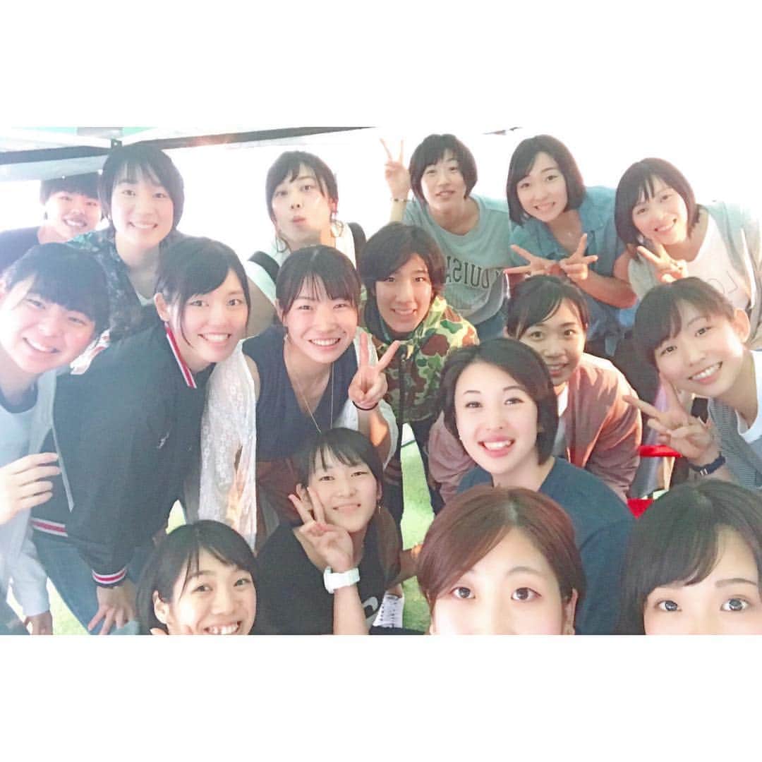 小山綾菜のインスタグラム：「. . . #まさか全員集合してくれるとは #おもってなかったから #うれしすぎたあ‼︎‼︎ #そしてこの歳になっても #みんなフルーツバスケットで #もりあがるなんて笑笑 #雨にも負けず最高でした☺︎ #NECレッドロケッツ . . ...★」