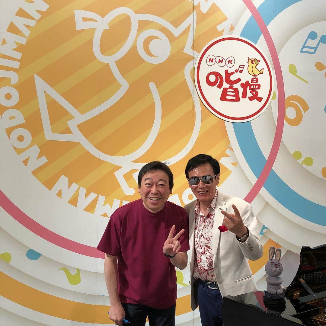 森進一のインスタグラム：「今日はNHKのど自慢のゲストです！」