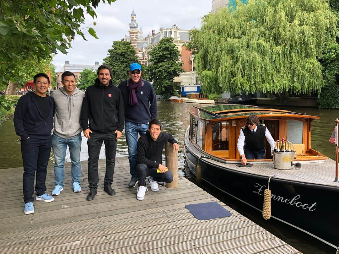 錦織圭さんのインスタグラム写真 - (錦織圭Instagram)「Canal ride in Amsterdam on off day!」6月24日 19時03分 - keinishikori