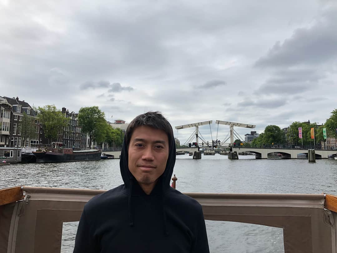 錦織圭さんのインスタグラム写真 - (錦織圭Instagram)「Canal ride in Amsterdam on off day!」6月24日 19時03分 - keinishikori