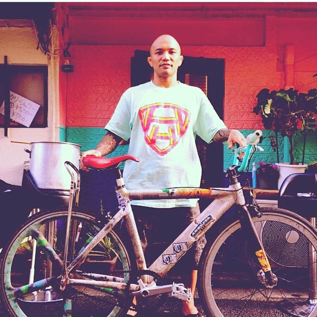 山本”KID”徳郁のインスタグラム：「LEADER bike」