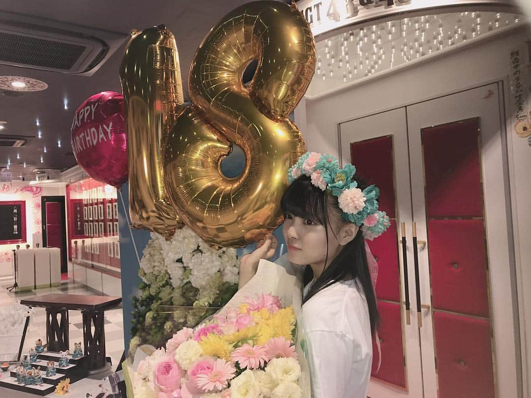 角ゆりあさんのインスタグラム写真 - (角ゆりあInstagram)「♥♥♥ . . . スタンドフラワー  可愛いかった🌸  #角ゆりあ生誕祭」6月24日 21時06分 - kadochan_ngt48