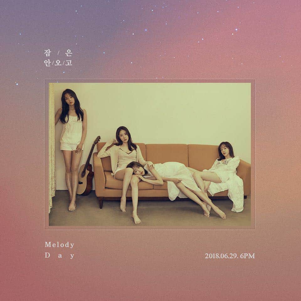 MelodyDayのインスタグラム：「- MelodyDay(멜로디데이) Digital Single [잠은 안 오고] Album Photo  2018. 6. 29. 6PM Release  #멜로디데이 #MelodyDay #잠은_안_오고」