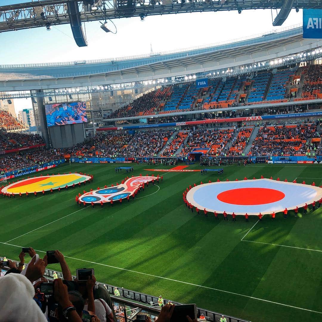 柳下毅一郎さんのインスタグラム写真 - (柳下毅一郎Instagram)「キックオフ！ #fifaworldcup2018 #russia #japan #senegal #yekaterinburg #arena #kickoff」6月25日 0時00分 - garth_y