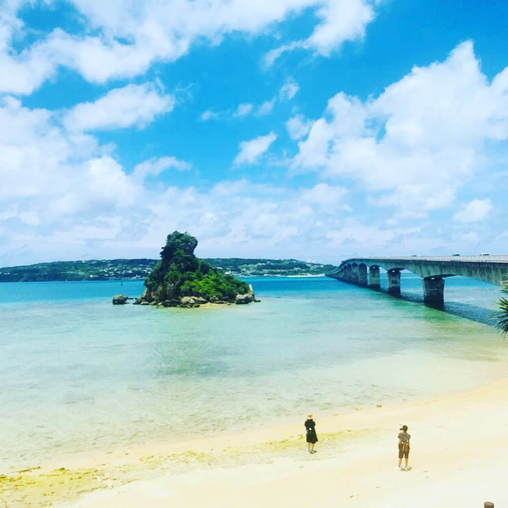 大野篤史のインスタグラム：「OKINAWA🌴 #がじゅおめでとう#阿波連ビーチ行けず…#予定変更#でも楽しめた」