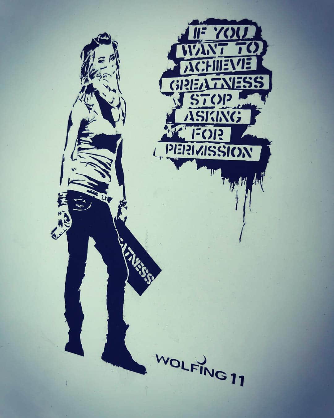 高橋歩のインスタグラム：「⠀ ⠀ すげぇことをやりたいなら、 許可など取らずにやっちまえ！ ⠀ by  banksy ⠀ ⠀」