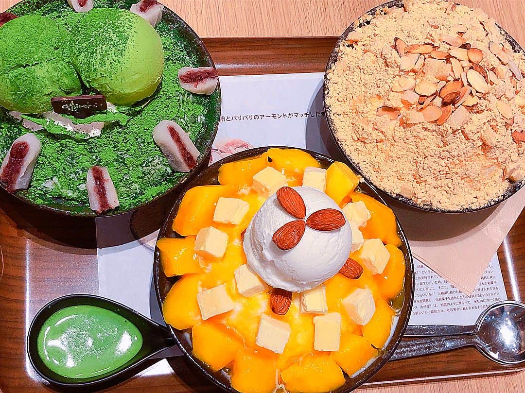 田島芽瑠さんのインスタグラム写真 - (田島芽瑠Instagram)「#すっぴんごめんなさい . . かき氷食べてきたー！ 大好き！❤ #かき氷 #夏  #ソルビン  #sulbing #sulbingtenjin  #ソルビン天神  #天神 #マンゴーかき氷  #マンゴーチーズソルビン #息抜き #レッスン着 #レッスン終わり #すっぴん  #🍧」6月25日 17時59分 - meru_chan_official