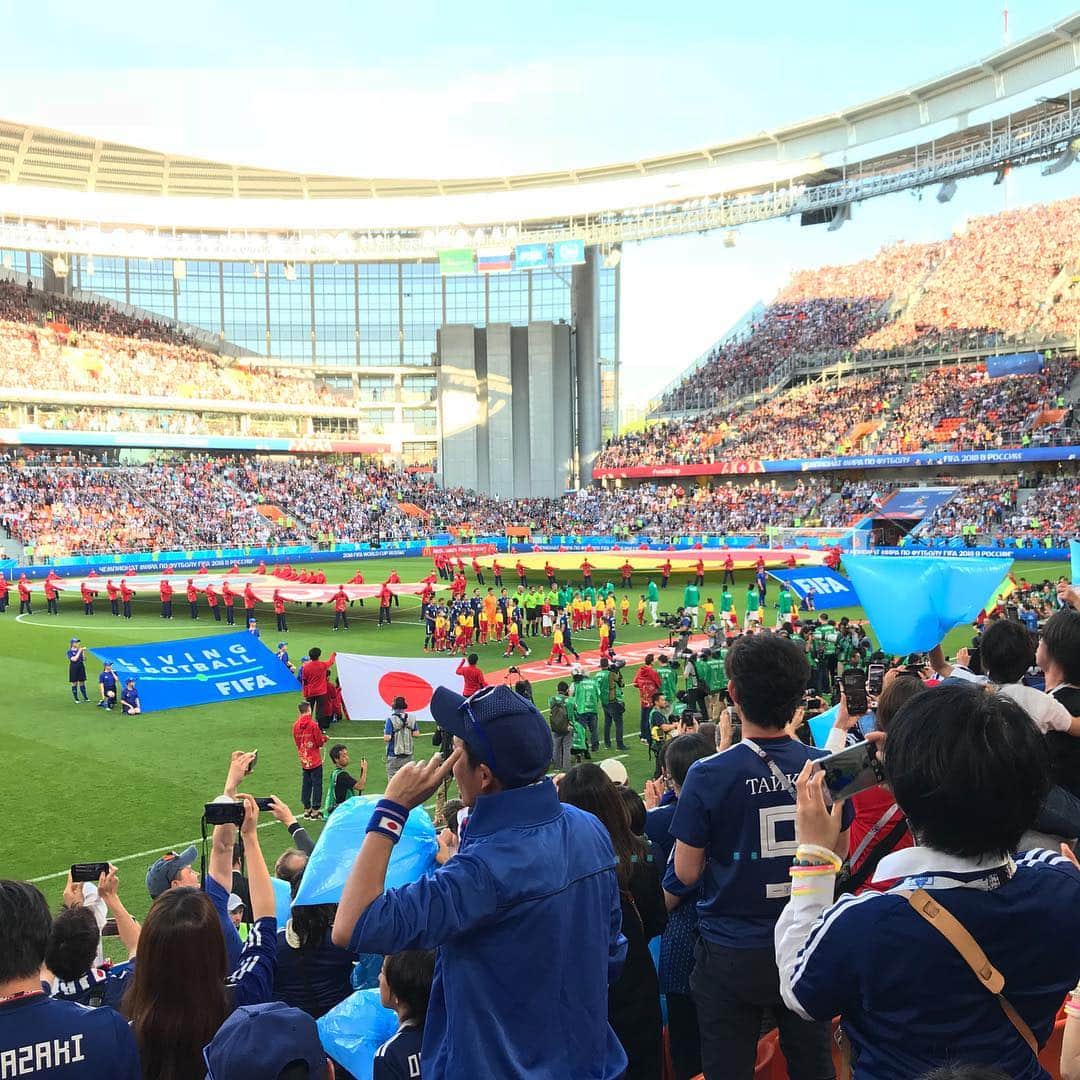 若原 智哉さんのインスタグラム写真 - (若原 智哉Instagram)「日本vsセネガルを観戦してきました。 90分間ずっとワクワクが止まりませんでした！ 両チームに感謝です😂😂😂 #日本vsセネガル」6月25日 19時05分 - tomoya_1228