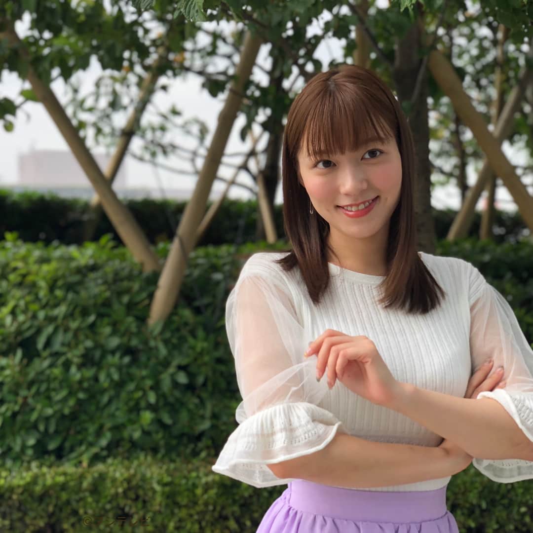 フジテレビ「めざましテレビ」さんのインスタグラム写真 - (フジテレビ「めざましテレビ」Instagram)「6月26日（火）きょう何着て行く？ ・ ファッション雑誌CanCamとコラボした お天気コーナー「きょう何着て行く？」 阿部華也子ちゃんの毎日のコーデを紹介♪ ・ 【きょうのコーデ】 ニット→#LilyBrown 8300円 スカート→#&.NOSTALGIA 3900円 靴→#EVOL 8300円 ピアス→#ヴイエー ヴァンドーム青山 2万3000円 ・ 【コーデのポイント】 きょうは袖のデザインに注目👀 今シーズン人気の“デコラティブスリーブ”のトップスは 透け感のあるチュールを使った一枚にチャレンジしました🎵 ラベンダー色のスカートを合わせて蒸し暑い1日を 爽やかに過ごしましょう🐬 ・ #めざましテレビ #きょう何着て行く？ #阿部華也子 #今日のコーデ#コーデ #CanCam #今日のファッション#ootd #きょう何着て行く？は月〜金朝6時22分ごろ放送！」6月26日 12時46分 - mezamashi.tv