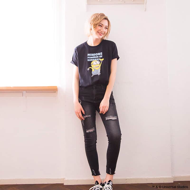 キャラディネートのインスタグラム：「#loft #ロフト #minion #ミニオン #ミニオンコーデ  #Tシャツ #charadinate #キャラディネート  https://charadinate.jp/news/12078/」