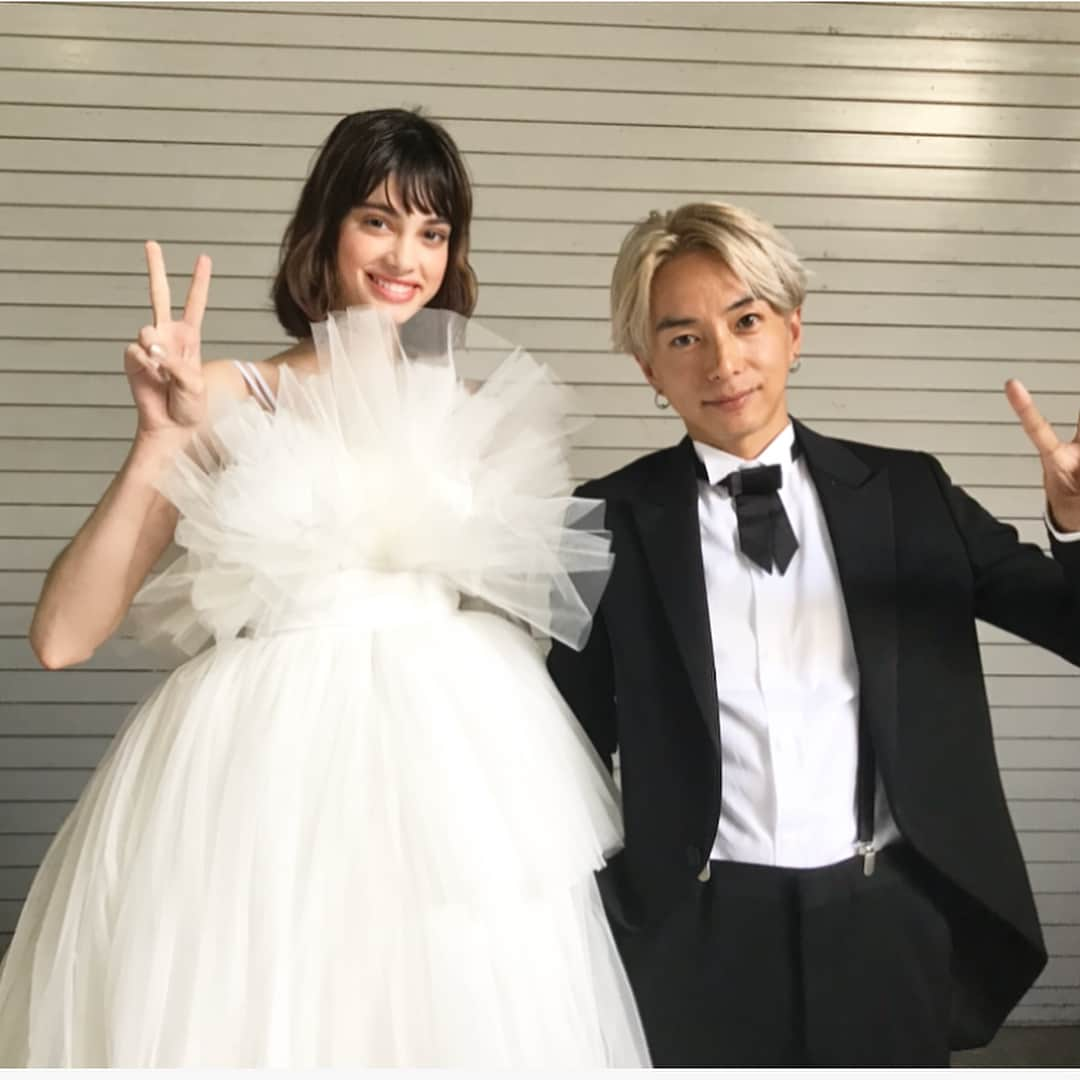 奈良裕也さんのインスタグラム写真 - (奈良裕也Instagram)「ASIA BEAUTY EXPO 2018 🤵👰 my Stage ✂️ #shima Alexander McQUEEN Homage #ASIABEAUTYEXPO」6月26日 22時39分 - yuyanara