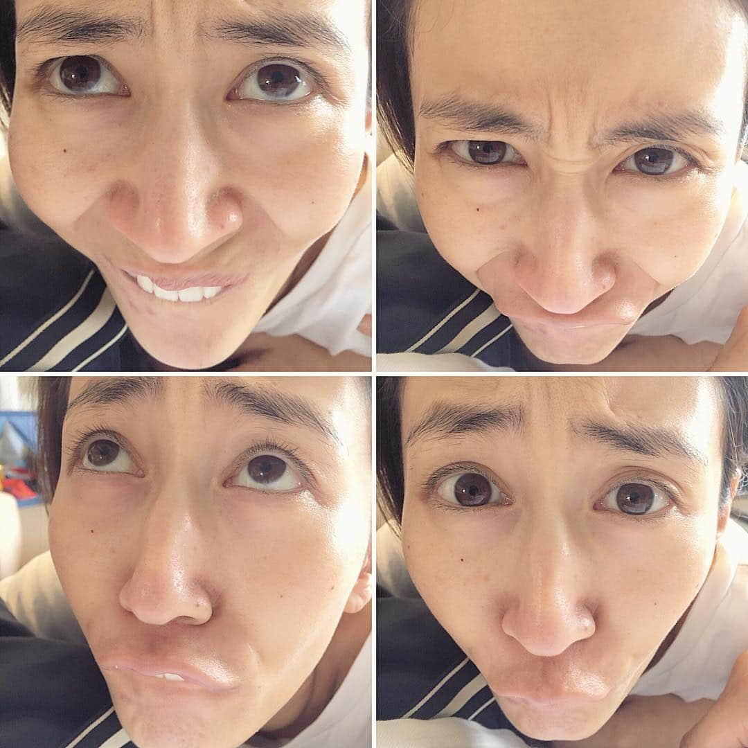 のインスタグラム：「Mommy’s Peter Rabbit Impression.🐇 鬼ママピーターラビット顔シリーズ！🤪 #notdrunk #mommy #funnyface #peterrabbit #backhome #鬼ママ #変顔 #ピーターラビット #帰ってきてすぐ #韓国ドラマ #はまってます  @mariakamiyama」
