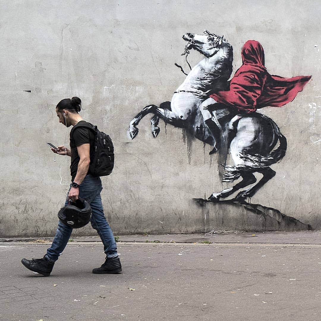 バンクシーさんのインスタグラム写真 - (バンクシーInstagram)「. LIBERTÉ, ÉGALITÉ, CABLE TV」6月28日 0時00分 - banksy