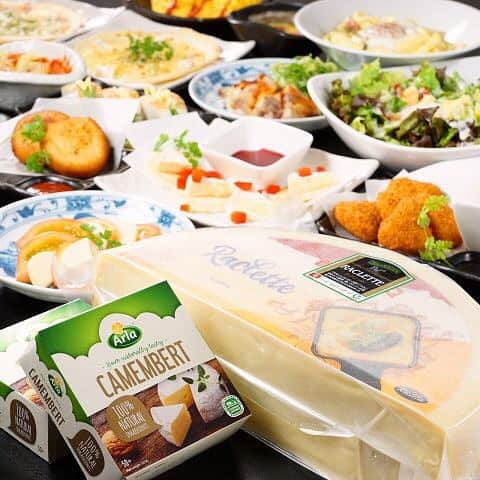 イチかバチか 千日前店のインスタグラム：「チーズフェア開催中☆ 今までの食べ放題に追加料金無く、チーズをふんだんに使ったチーズ料理が食べ放題！！ チーズ好きの方は是非😊👐 #大阪 #難波 #なんば #千日前 #居酒屋 #個室 #個室居酒屋 #夜景 #食べ放題 #飲み放題 #チーズ」