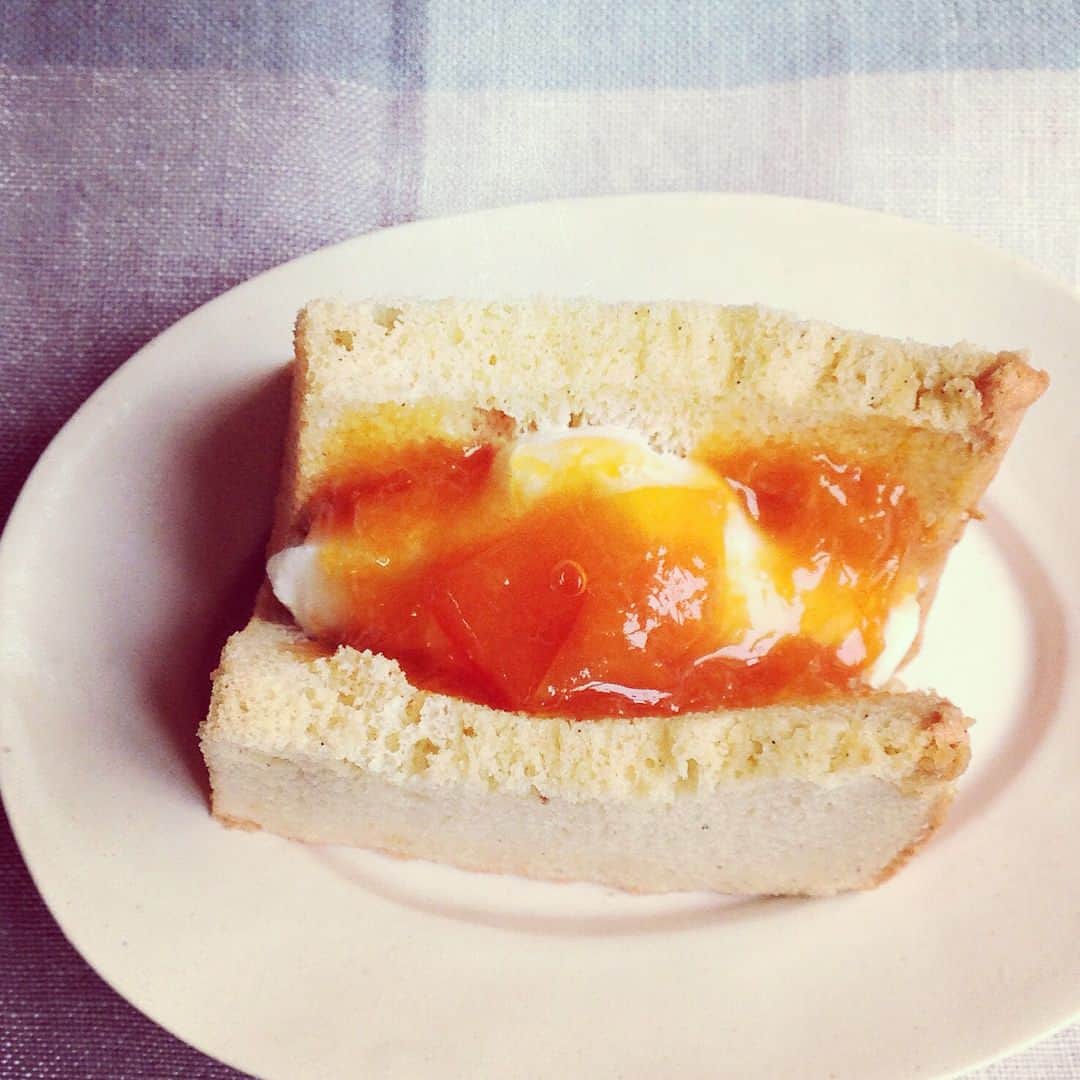 なかしましほ（foodmood）さんのインスタグラム写真 - (なかしましほ（foodmood）Instagram)「チェリーのシフォンサンドは土曜日まで、7月は杏のシフォンサンド、ブルーベリーヨーグルトシフォンです。」6月28日 10時23分 - foodmoodshop