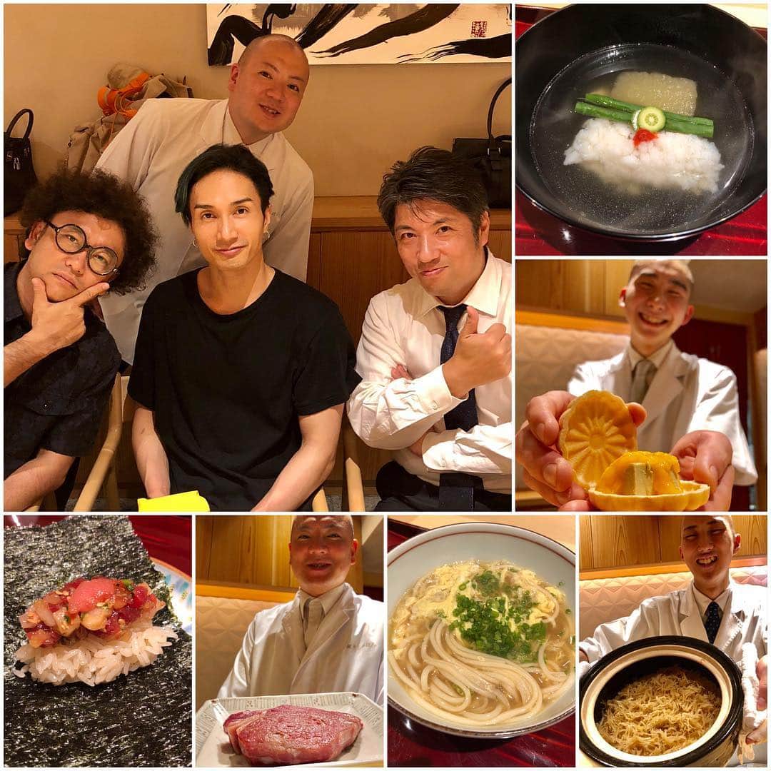 秋山具義さんのインスタグラム写真 - (秋山具義Instagram)「『銀座 しのはら』最高でした〜！﻿ 料理も素晴らしいんですが、篠原さんはじめ、﻿ お弟子さんたちみんな、明るくて、楽しいんですよね〜！﻿ さすが、食べログ日本料理部門全国2位の4.80！！！﻿ メンバーも最高でした！﻿ 臺智紀さん、橘ケンチさん、ありがとうございました！﻿ ﻿ #銀座しのはら #篠原武将 #臺智紀 #橘ケンチ」7月3日 1時56分 - gugitter