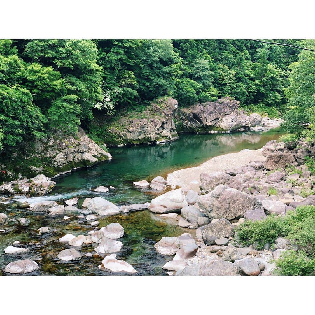 的場絢香さんのインスタグラム写真 - (的場絢香Instagram)「🌳 #岐阜県#関市#板取 へ #旅したがーる ♩ * ☑︎通称#モネの池 と呼ばれる、 #根道神社 の #名もなき池 🌿 モネの絵画"睡蓮"のように 美しかったです〜。 * ☑︎#板取キャンプ場 🏕 天候が良ければ、ボードが宙に 浮いているように見える 体験ができちゃいます！🚣‍♂️ * ☑︎#徳兵衛茶屋 🐟 透明度が高い綺麗な板取川で 獲れる#天然鮎 は格別！絶品！ 身がじゅわーっとふっくら！ 本っっ当、美味しかった〜♩ * のどかな村に癒されました。 (ちなみに村の約6割が長屋さん🙋🏻‍♀️🙋🏻‍♂️) 大自然を満喫してきました〜〜！ _________________________________ #石川さん情報liveリフレッシュ  #石川テレビ #ロケ #旅行  #岐阜 #板取川 #絶景スポット」7月3日 18時10分 - ayaka_matoba