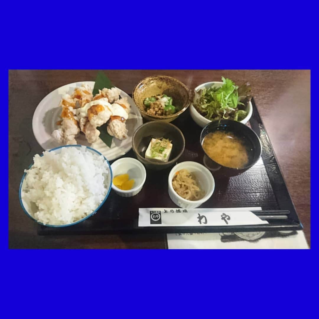 mizuhoのインスタグラム：「ㅤㅤㅤㅤ Trial of Nambaran  Chicken is juicy, the sauce is also delicious!  とり南蛮定食  鶏肉がジューシー、ソースも美味しいです‼」