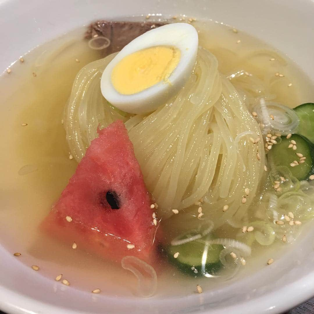 水野美紀さんのインスタグラム写真 - (水野美紀Instagram)「こないだ食べた立川の焼肉屋「道」の冷麺あげとこ . #オフィスモレ」7月4日 13時06分 - mikimizuno_official