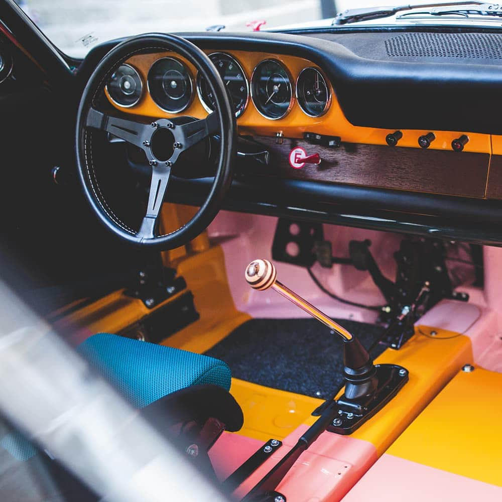 ポールスミスさんのインスタグラム写真 - (ポールスミスInstagram)「A special guest visited the #PaulSmith Paris showroom today. This 1965 Porsche 911 has been painted, inside and out, in the colours of the #ArtistStripe. It was lovingly created by @sportspurpose to race in the 2018 Porsche Classic race at #LeMansClassic this weekend. Find out more about this special car next week on paulsmith.com  Photography: @mathieubonnevie」7月4日 22時47分 - paulsmithdesign