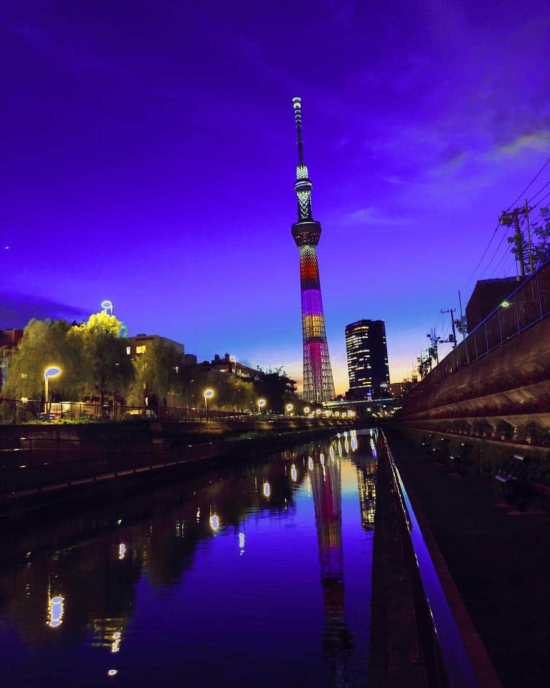 須田アンナさんのインスタグラム写真 - (須田アンナInstagram)「. H O M E ☪️ T O W N. #skytree #tokyo #iphonephoto」7月30日 19時56分 - annastagram.official