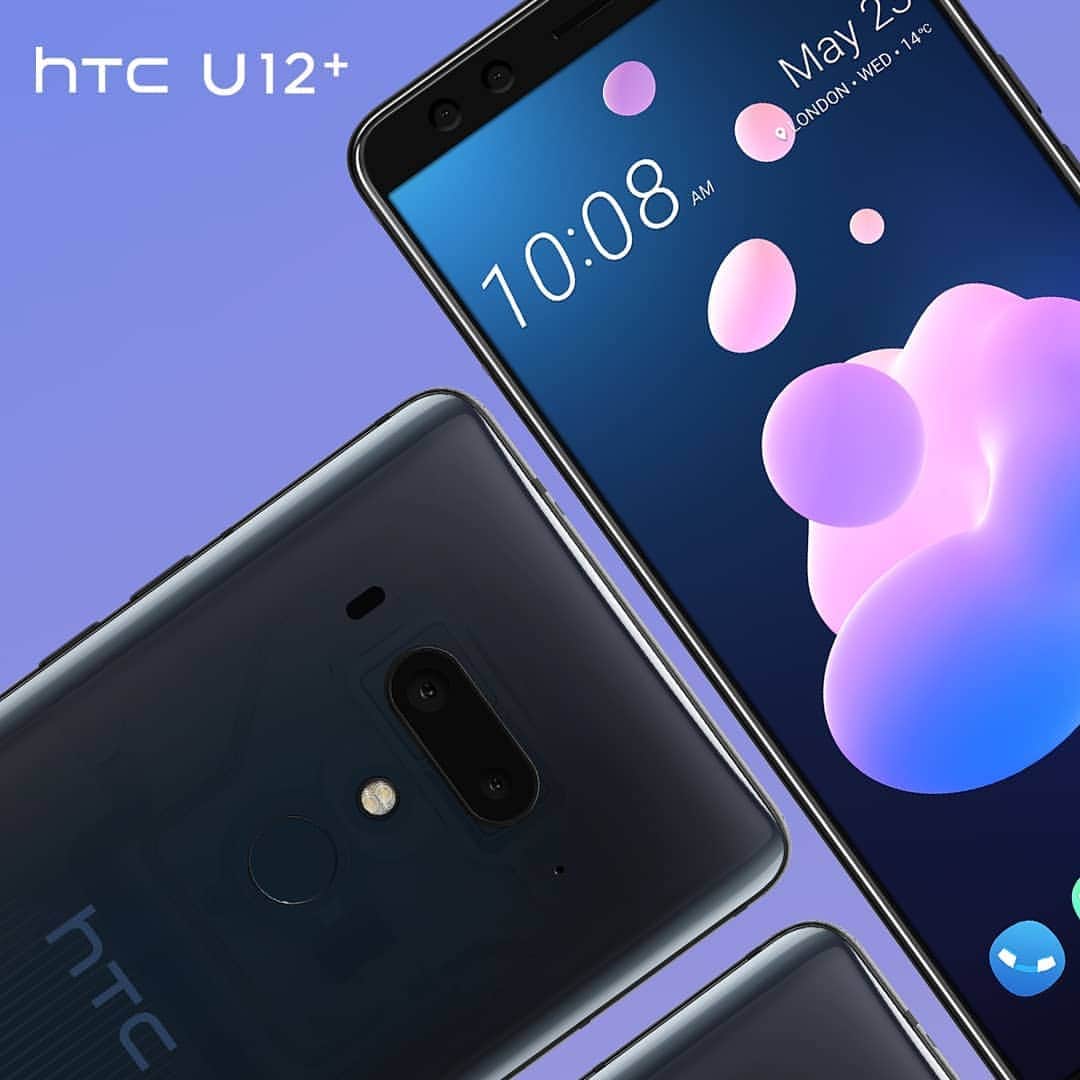 HTCのインスタグラム：「✔️ Liquid Surface design ✔️ Translucent ✔️ Ultra thin border  With the HTC U12+, we've once again pushed the limits of design.  #HTCU12Plus」