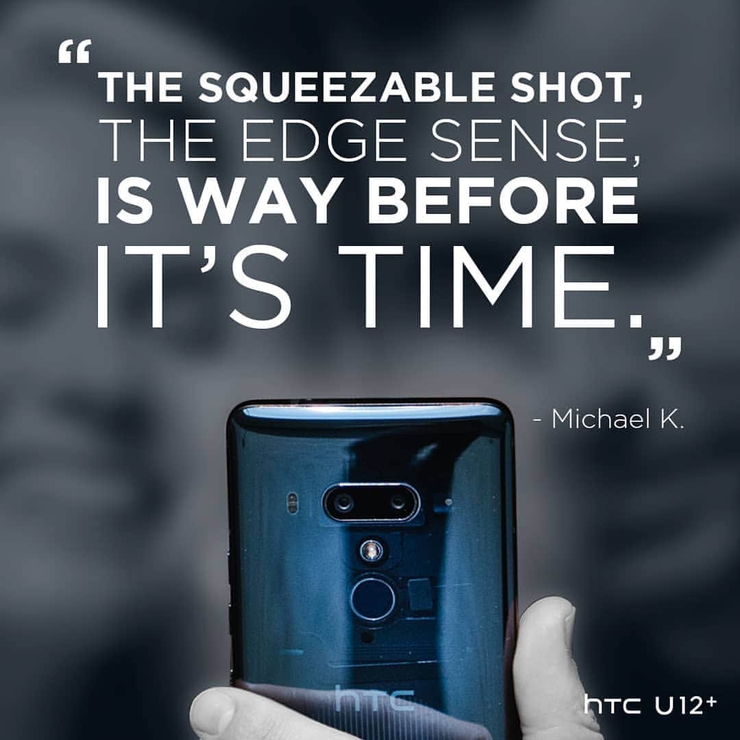 のインスタグラム：「The HTC U12+ has so much squeezed in, it may feel like you're living in the future. #HTCU12Plus」