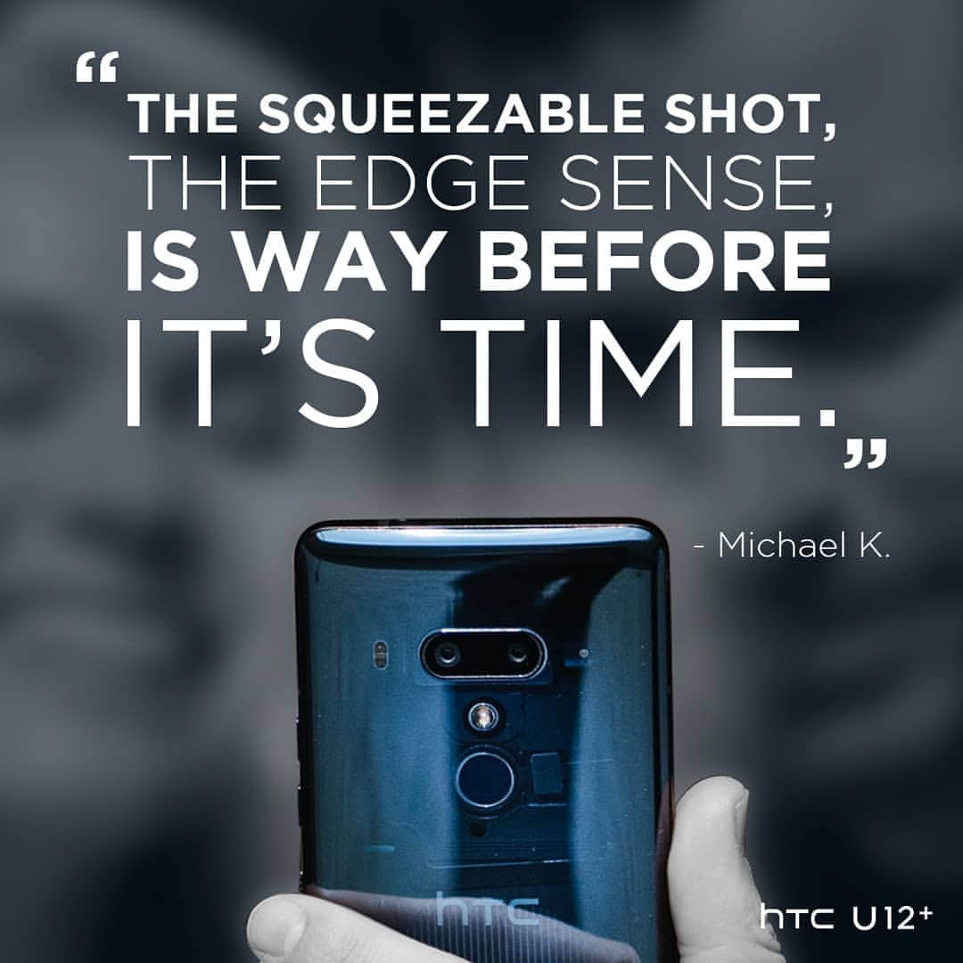 HTCのインスタグラム：「The HTC U12+ has so much squeezed in, it may feel like you're living in the future. #HTCU12Plus」