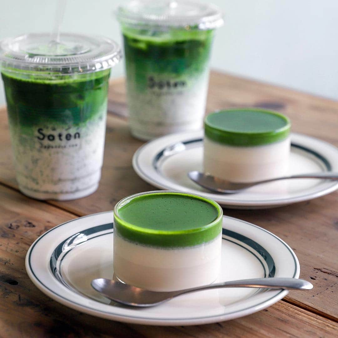 きょん。さんのインスタグラム写真 - (きょん。Instagram)「. .  Satén Japanese tea @saten_jp  西荻窪の 街角で 茶に触れられる 茶店。  点てる佇まいと 揺れるプリンに 心打たれました。  #SaténJapanesetea #sweets#tokyo#matcha」7月31日 20時22分 - kyon_tokiiro