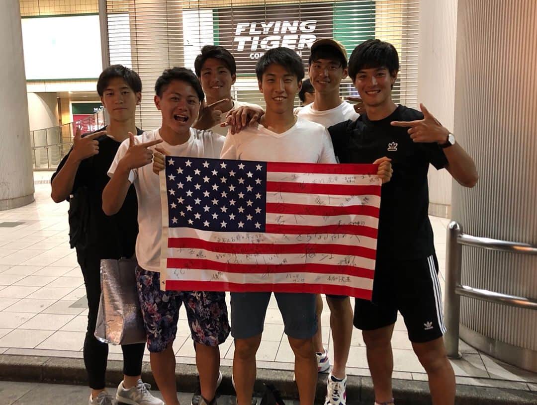 のインスタグラム：「. 最高のアニキ、半谷さんアメリカでも頑張ってください！ #漢 #アメリカ #USA #🇺🇸 #挑戦」