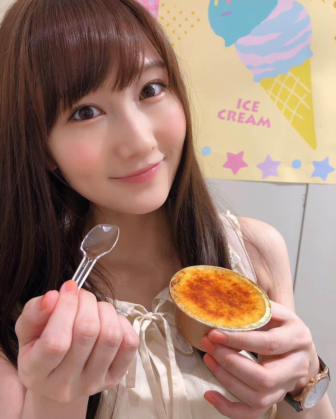 矢倉楓子さんのインスタグラム写真 - (矢倉楓子Instagram)「#あいぱく2018 やっと🍦♡！ ＊ しあわせすぎました〜☺️❤️ ＊  #あいぱく ⌚️#lobor」8月1日 22時05分 - fufu_ice