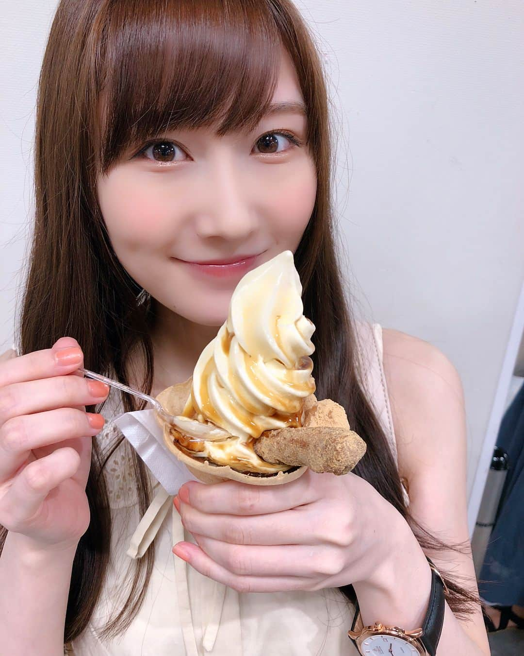 矢倉楓子さんのインスタグラム写真 - (矢倉楓子Instagram)「#あいぱく2018 やっと🍦♡！ ＊ しあわせすぎました〜☺️❤️ ＊  #あいぱく ⌚️#lobor」8月1日 22時05分 - fufu_ice