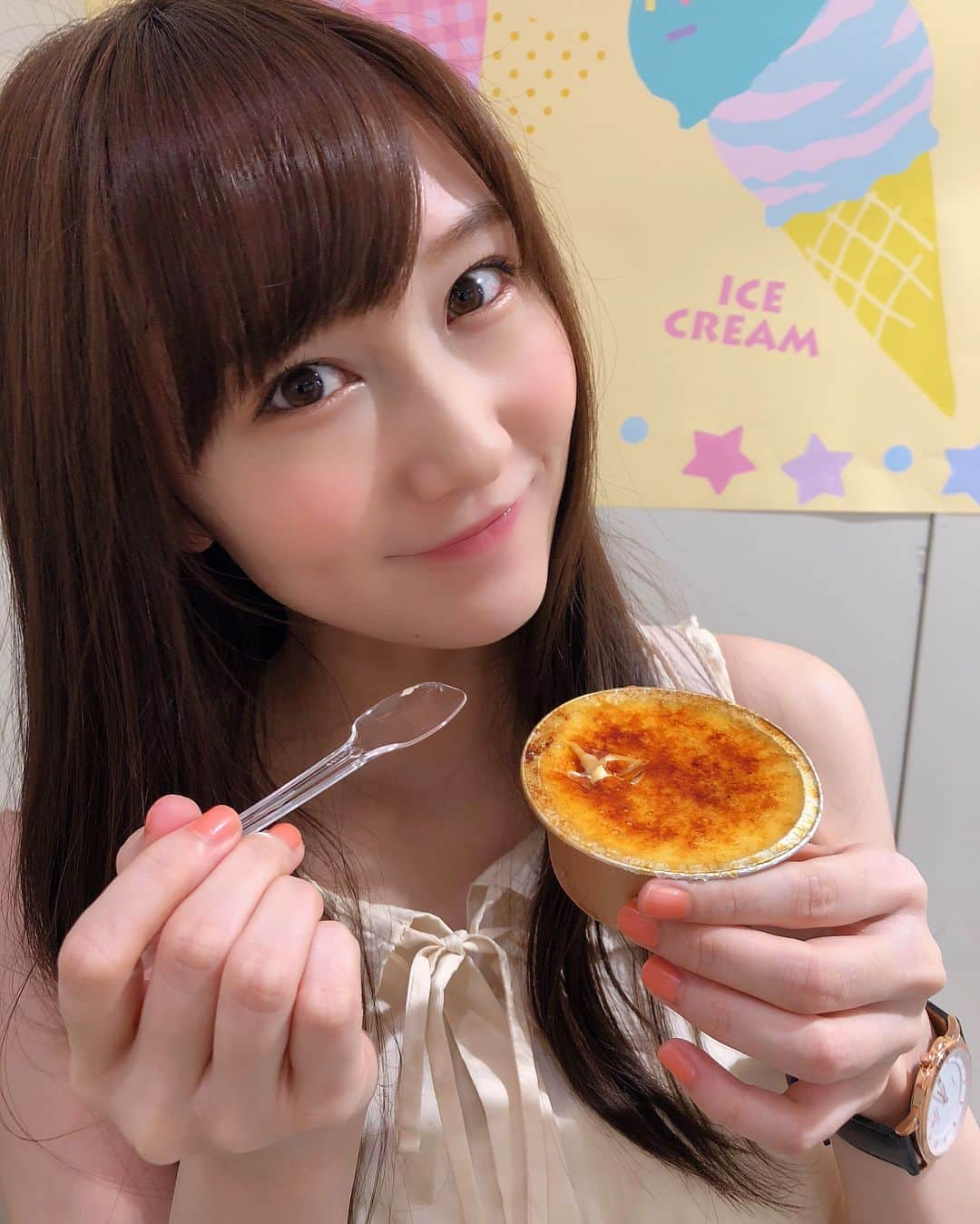 矢倉楓子さんのインスタグラム写真 - (矢倉楓子Instagram)「#あいぱく2018 やっと🍦♡！ ＊ しあわせすぎました〜☺️❤️ ＊  #あいぱく ⌚️#lobor」8月1日 22時05分 - fufu_ice