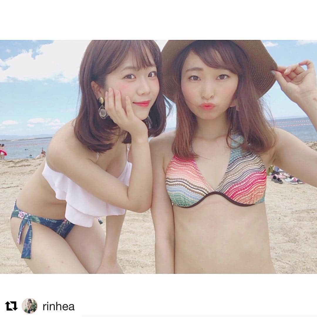 水着美女さんのインスタグラム写真 - (水着美女Instagram)「【水着美女】 リポストで素敵な水着美女を紹介させていただきます💁‍♀️ 素敵な投稿楽しみにしています✨ ありがとうございました！  #水着#水着美女#モデル#可愛い#綺麗#夏コーデ#ビキニ#美女#女子力  #Repost @rinhea with @get_repost ・・・ 今日載せなかったらタイミング絶対逃すから載せとこ☺︎ . . . りなと海！昨日☺︎ そして、今は東京の帰りみち☺︎❤︎ やっぱり同期は面白い🤔！ . . . 水着聞かれたけど、三愛水着楽園やで👙 . . . #夏の思い出 #思い出post #ビジョビ」8月2日 8時49分 - ss._.cute